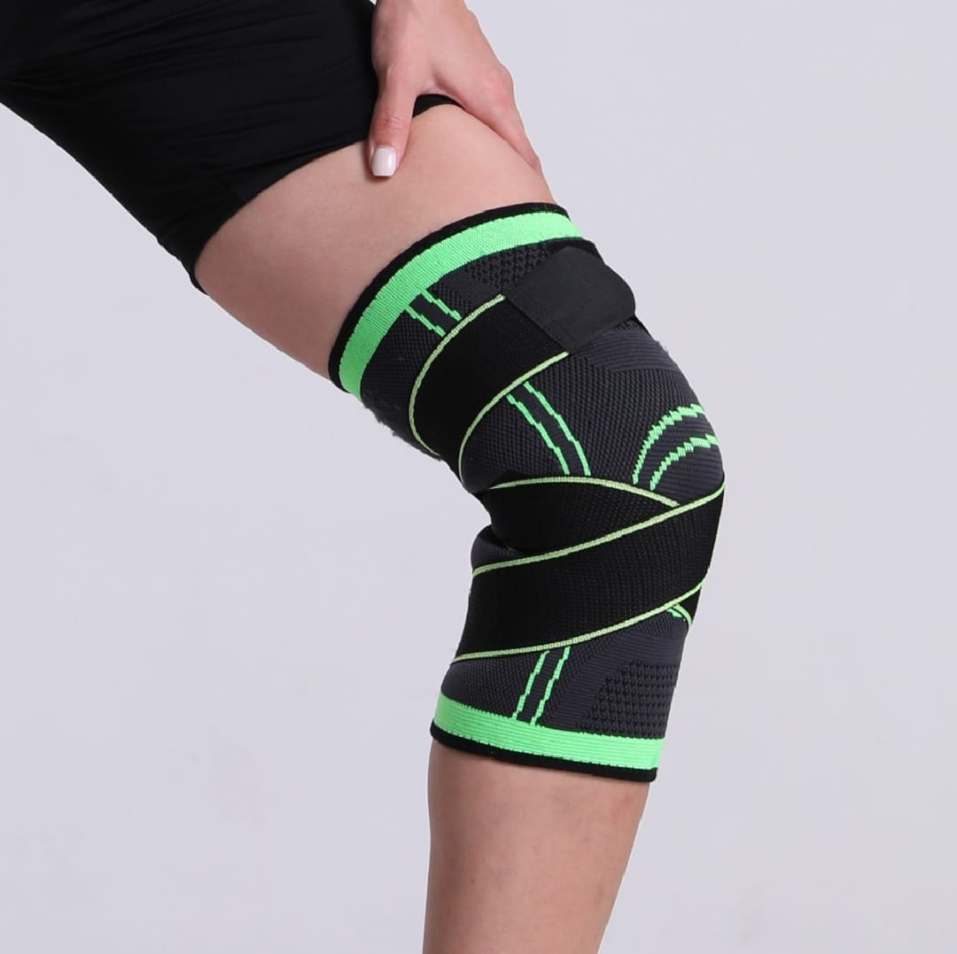 KNEE PROTECTOR SUPPORTER ADJUSTABLE PRESSURIZED COMPRESSION BRACE SLEEVE