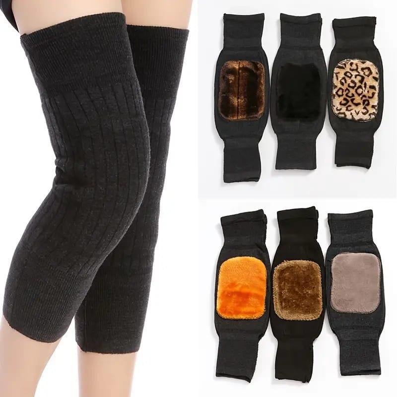 Winter Warm Knee Warmer Pair – Unisex Thermal Support for Men & Women