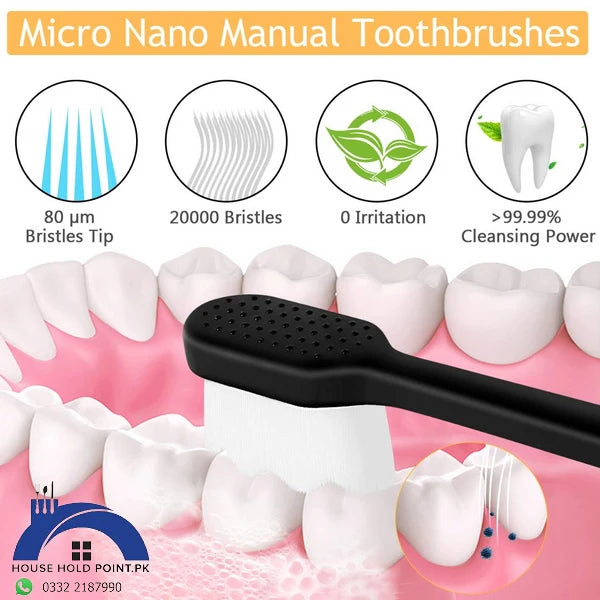 Title: Nano Ultra Soft Toothbrush – Deep Clean & Gum Care