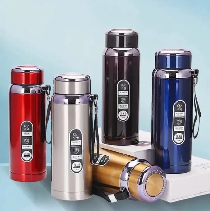 800ML Stainless Steel Bottle Hot & Cold Vacuum Flask Bottle Thermal Flask Water Bottle Thermos Cup for Coffee, Tea and Cold Drinks Hold Hot and Cold up to 12 Hours Steel Bottle