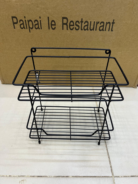 2 Tier Square Storage Organizer Rack | Home Organizer Pakistan