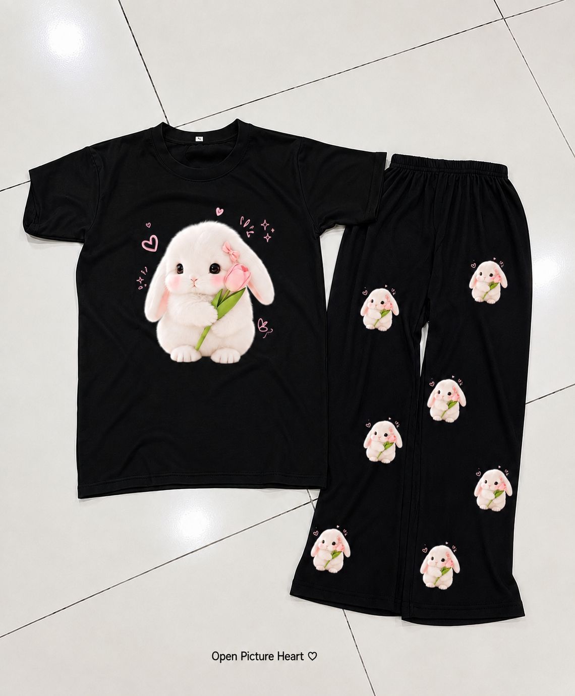 Kids T-Shirt & Flapper 2-Piece Set | 3D Digital Print