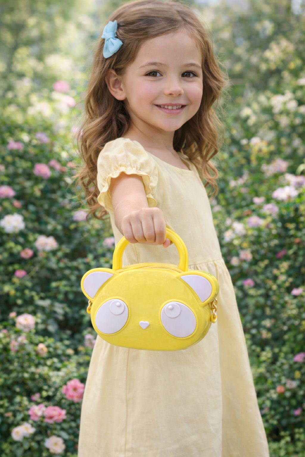 Kidz Panda Design Fiber Bag – Cute Cartoon bag for Kids