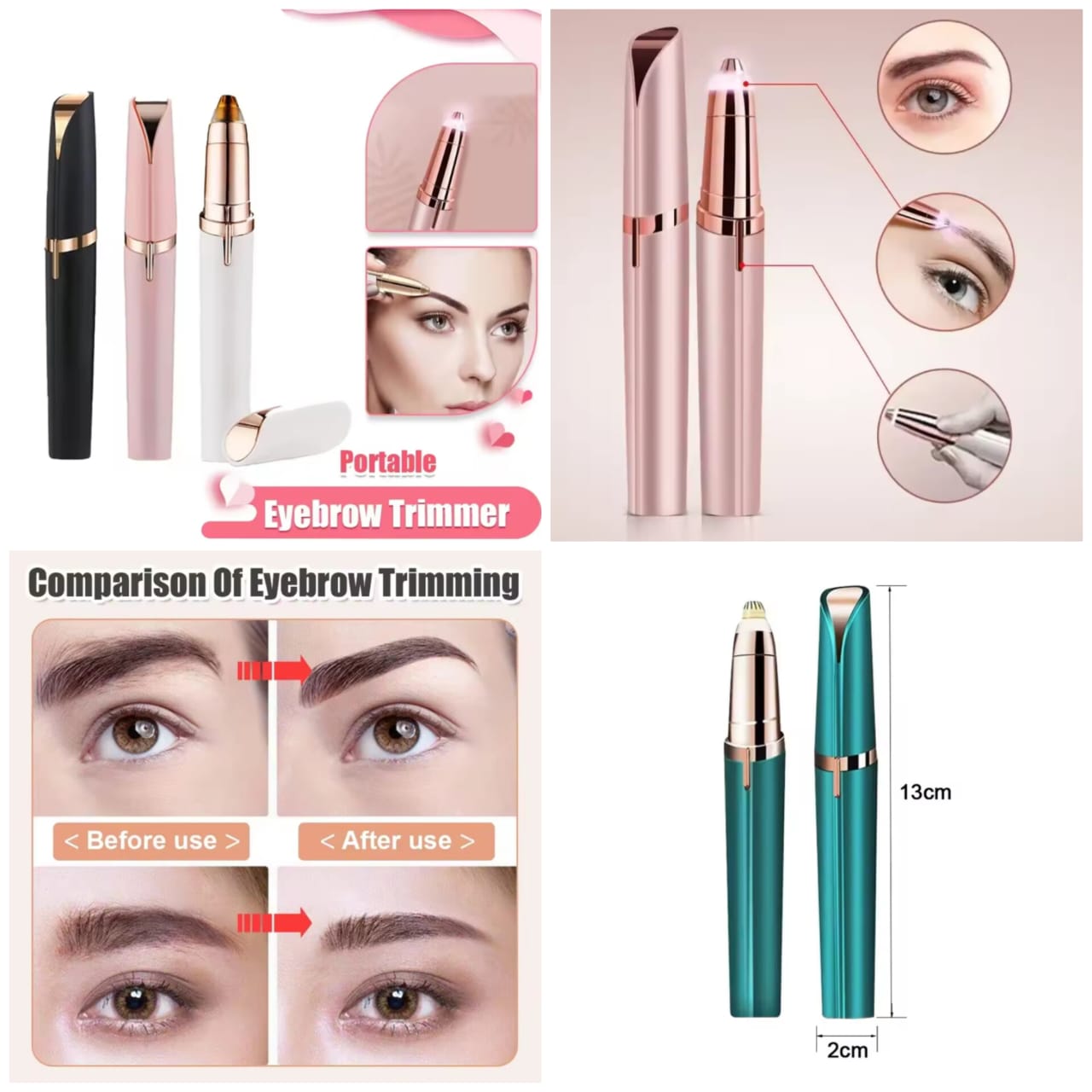 Finishing Touch Flawless Brows – Eyebrow Hair Remover for Women (Rechargeable & Painless)