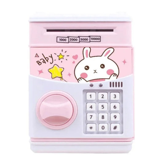 Kids Digital Money Saving Box ATM – Cute Cat Coin Bank with Password Lock