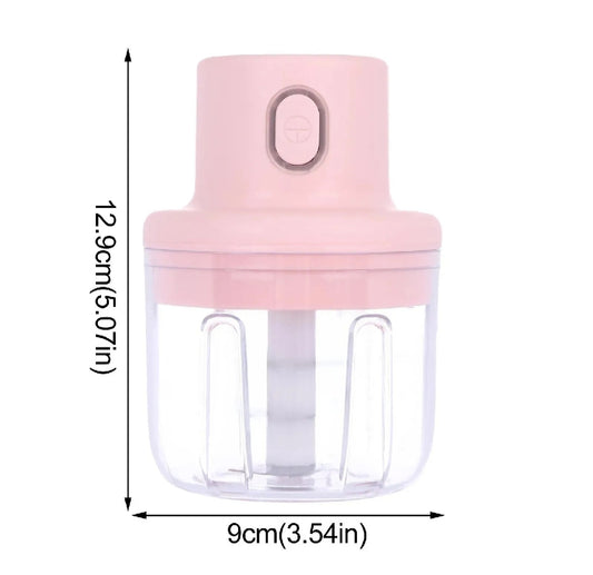 Intelligent Electric Garlic Chopper 250ml – USB Rechargeable Mini Food Processor for Garlic, Vegetabless & Nuts