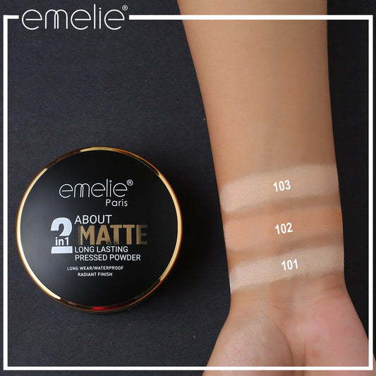 Emelie Matt Face Powder 2 in 1 - Long Lasting Makeup for Women Pakistan