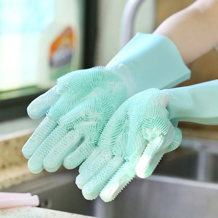 Silicone Dishwashing Gloves – Durable, Heat-Resistant & Multi-Functional