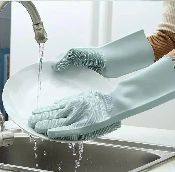 Silicone Dishwashing Gloves – Durable, Heat-Resistant & Multi-Functional