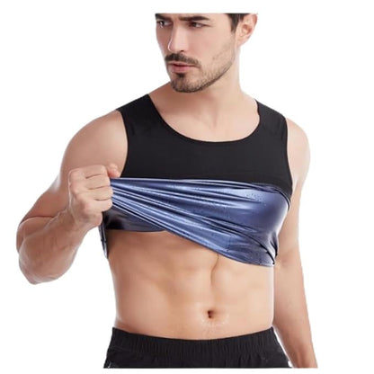 Suana Men Sweat Shaper and Sliming Vest for Weight Loss, Exercises and Fitness Fat Burning Shaper Tummy tucker Shapewear for Men