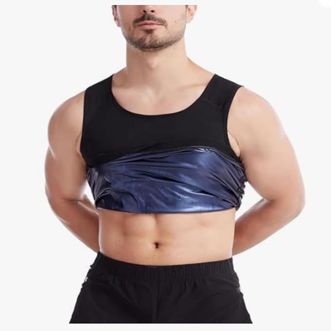 Suana Men Sweat Shaper and Sliming Vest for Weight Loss, Exercises and Fitness Fat Burning Shaper Tummy tucker Shapewear for Men