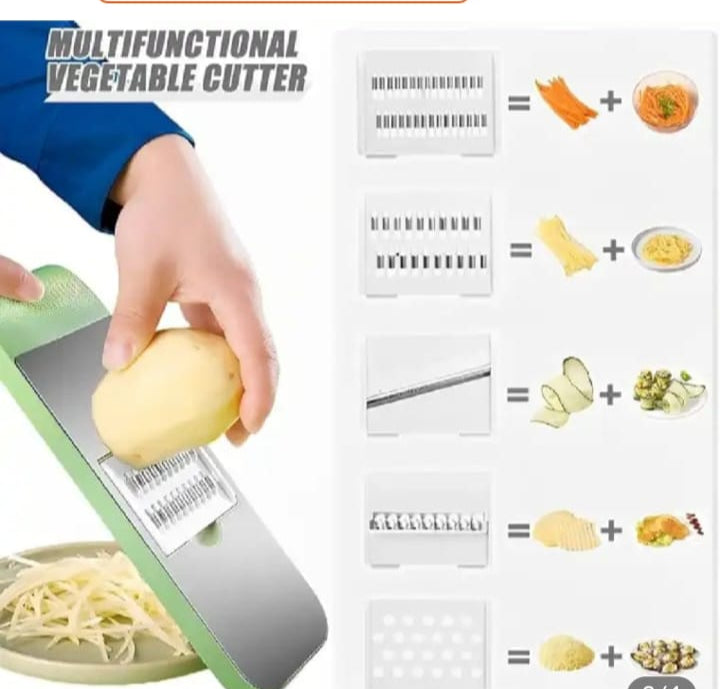 5-in-1 Stainless Steel Multifunctional Vegetable & Fruit Slicer