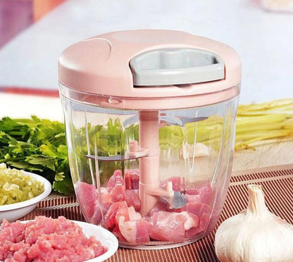 5-Blade 900ML Manual Food Chopper – Quick & Easy Kitchen Chopper