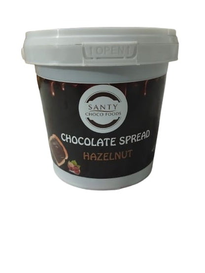 SANTY Chocolate Spread Hazelnut 1 KG - Creamy Chocolate Spread for Toast, Waffles & Desserts