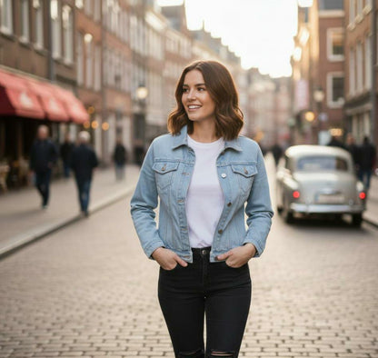 Classic Denim Jacket For Female