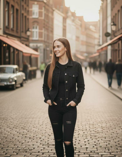 Classic Denim Jacket For Female