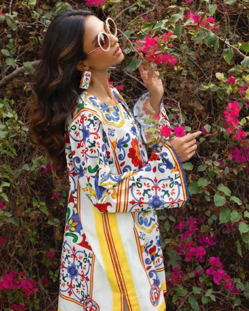 Floral Essence Digital 2Pc Suit | Premium Swiss Lawn Collection