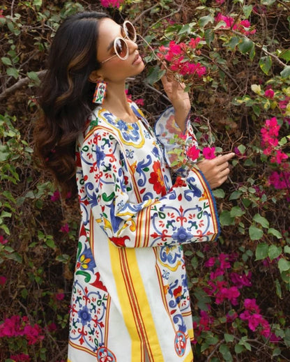 Floral Essence Digital 2Pc Suit | Premium Swiss Lawn Collection