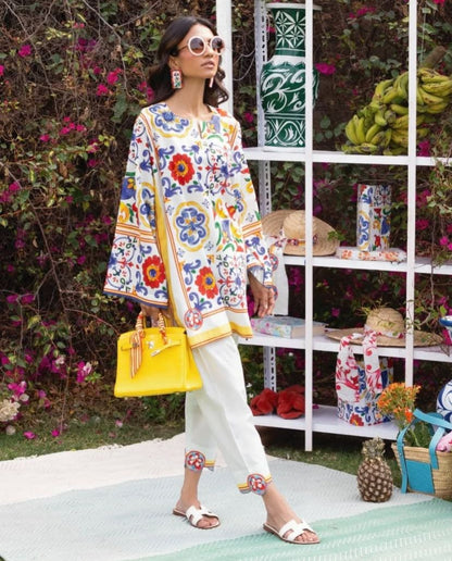 Floral Essence Digital 2Pc Suit | Premium Swiss Lawn Collection