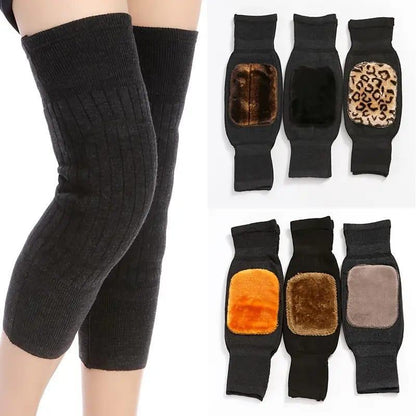 Winter Warm Knee Warmer Pair – Unisex Thermal Support for Men & Women