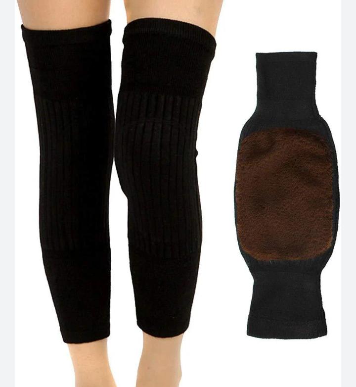 Winter Warm Knee Warmer Pair – Unisex Thermal Support for Men & Women