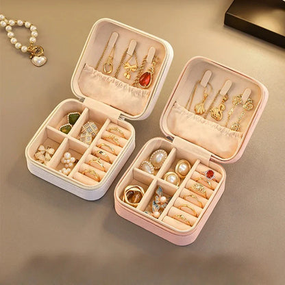 Elegant Mini Jewelry Organizer Box Travel-Friendly & Stylish Storage