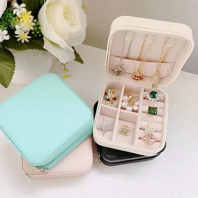 Elegant Mini Jewelry Organizer Box Travel-Friendly & Stylish Storage