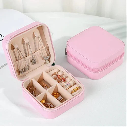 Elegant Mini Jewelry Organizer Box Travel-Friendly & Stylish Storage