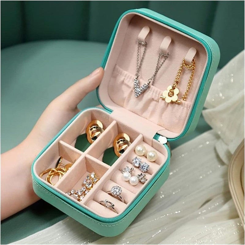 Elegant Mini Jewelry Organizer Box Travel-Friendly & Stylish Storage