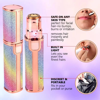 Battery-Operated Women's Shaver - Smooth Hair Removal