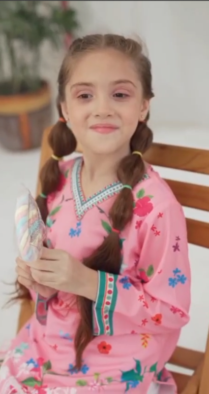 CO-ORD Set Kidz 2Pc Suit – Digital Print Shirt & Bell Bottom for Girls (Swiss Lawn)