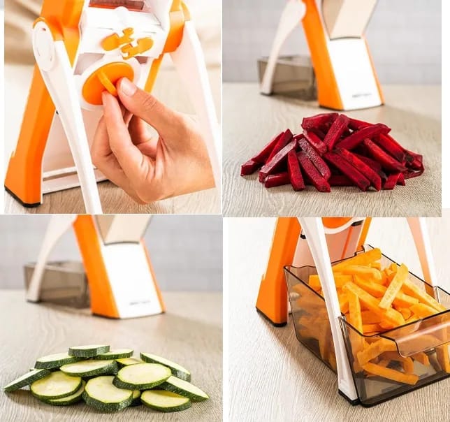 Spring Slicer, Slicer Vegetable Cutter Spring Slicer Vegetable Cutter, Multifunction Adjustable Vegetable Fruit Peeler Slicer Grater