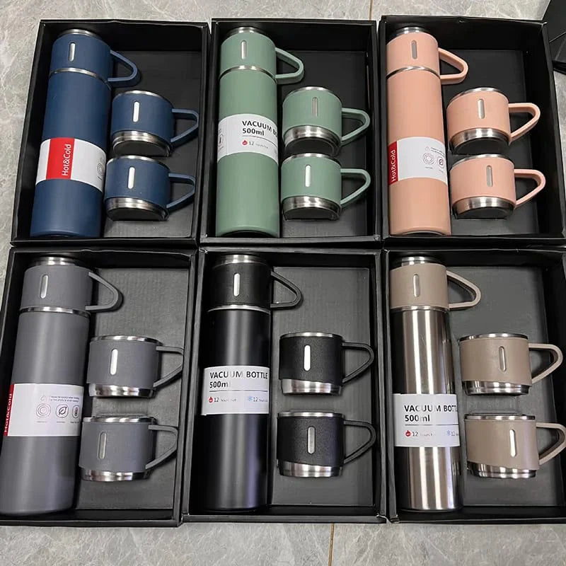 Stainless Steel Vacuum Flask 316 Grade – 500 ML | Hot & Cold Insulated Thermos Bottle
