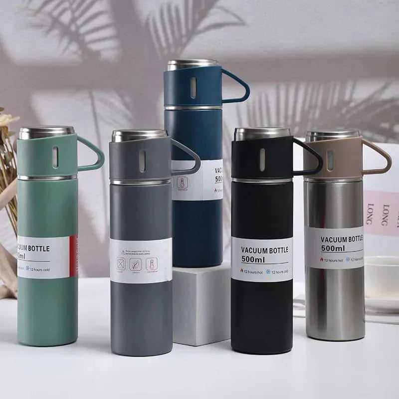 Stainless Steel Vacuum Flask 316 Grade – 500 ML | Hot & Cold Insulated Thermos Bottle