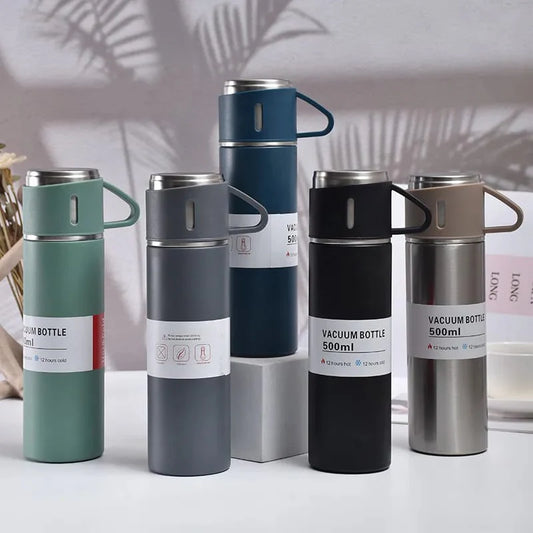 Stainless Steel Vacuum Flask 316 Grade – 500 ML | Hot & Cold Insulated Thermos Bottle
