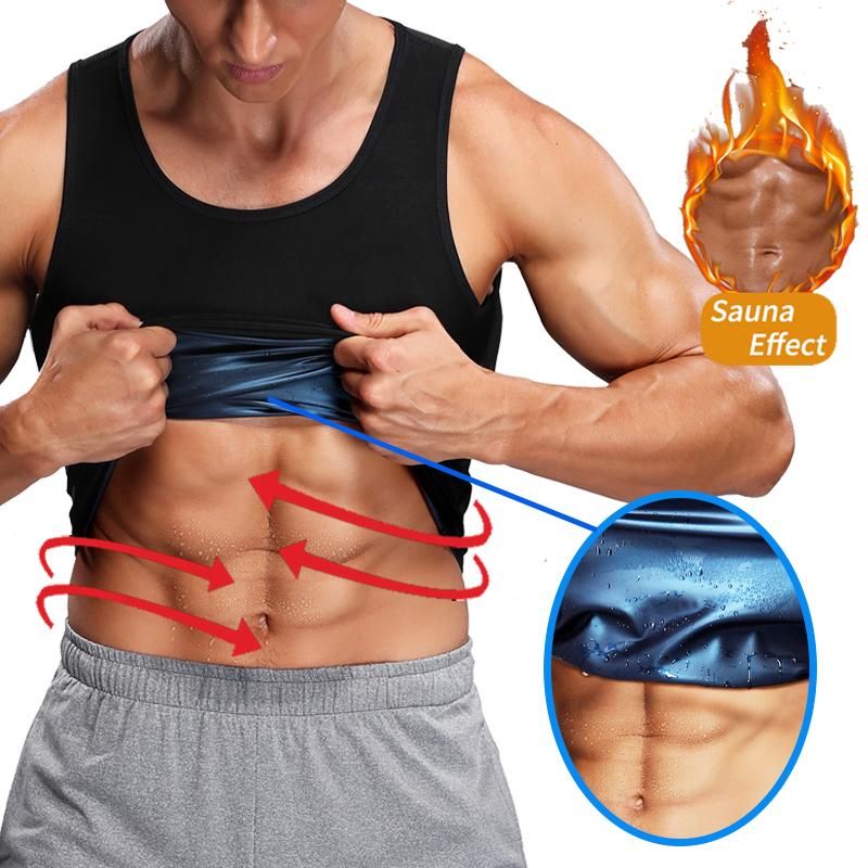 Suana Men Sweat Shaper and Sliming Vest for Weight Loss, Exercises and Fitness Fat Burning Shaper Tummy tucker Shapewear for Men