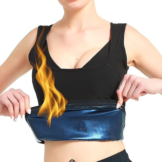 Suana Women Sweat Shaper and Sliming Vest for Weight Loss, Exercises and Fitness Fat Burning Shaper Tummy tucker Shapewear for Women