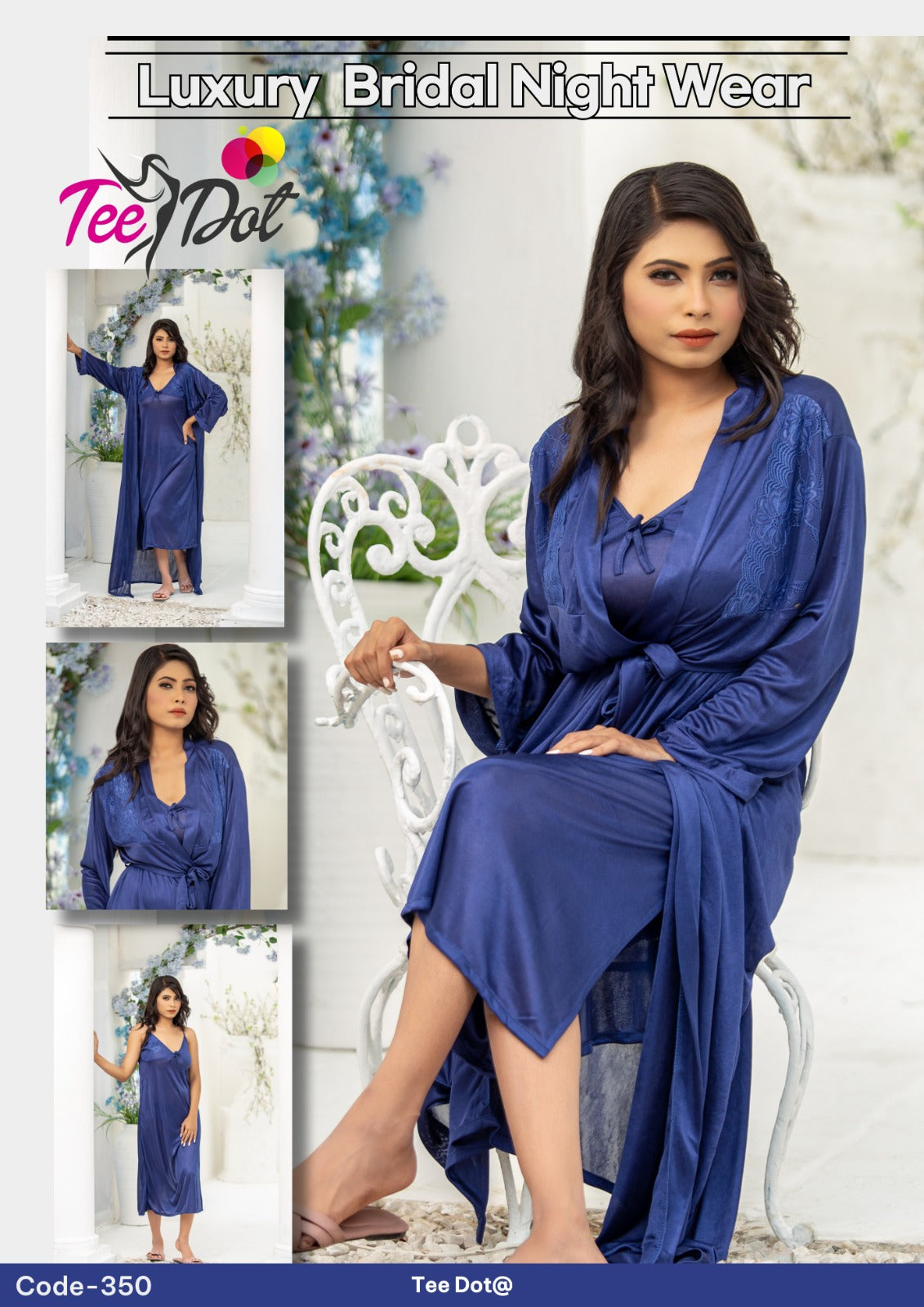 TEEDOT’s 2-Piece Silk Nightwear