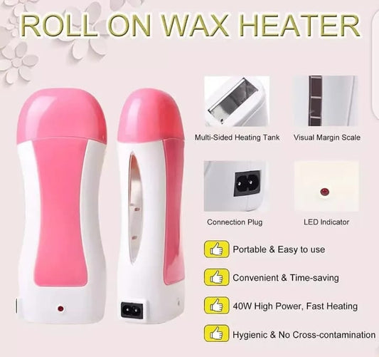 Electric Depilatory Roll On Wax Heater Roller Hair Removal Depilation Machine Wax Depilatory Refile Machine Roller