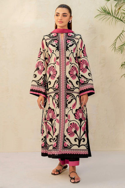 Digital Print 2Pc With Bell Bottom Swiss Lawn Suit