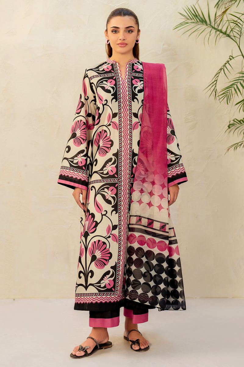 Digital Print 2Pc With Bell Bottom Swiss Lawn Suit