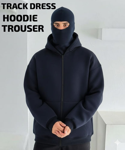 Winter Men’s Balaclava Hoodie Tracksuit – Premium Warm Set
