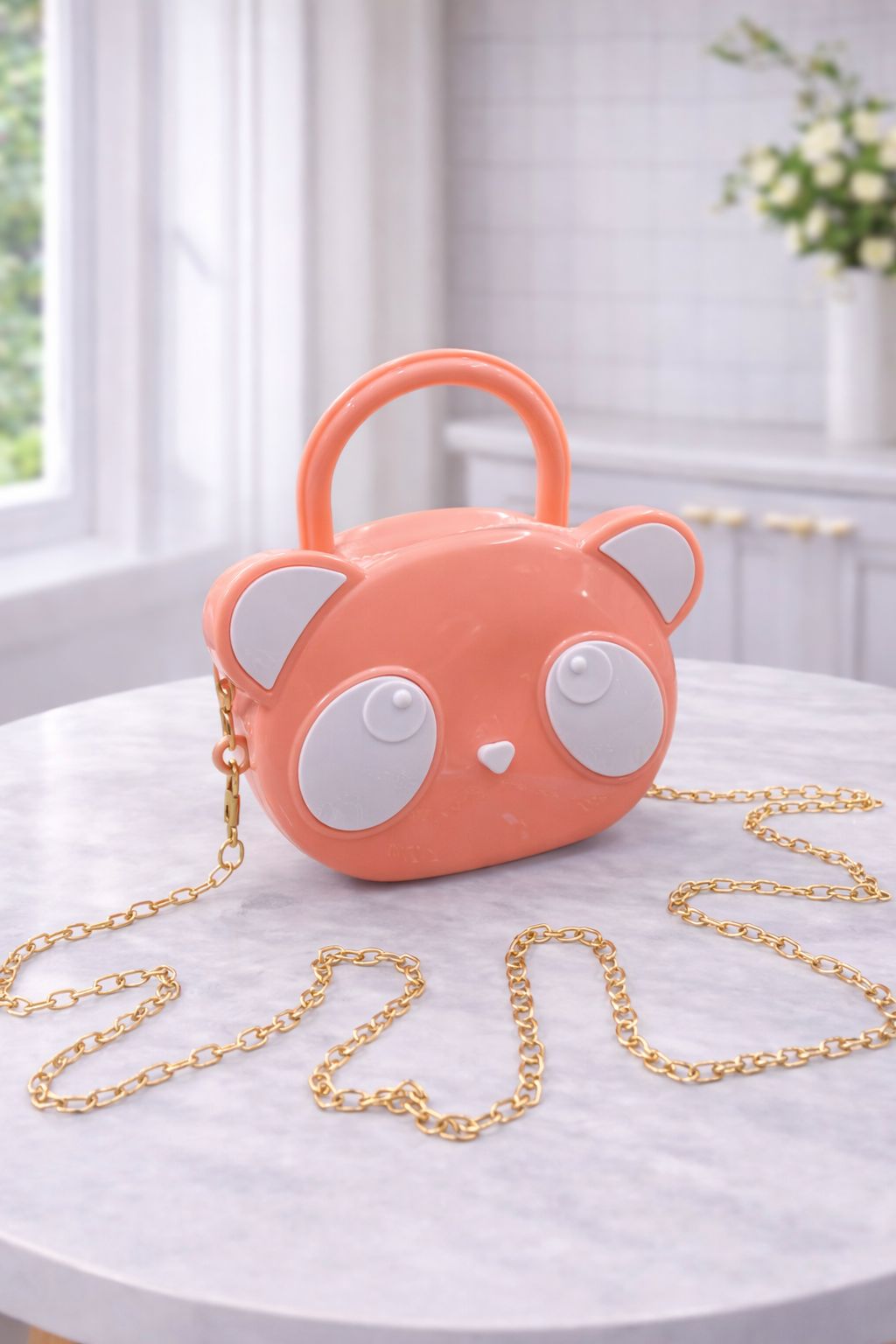 Kidz Panda Design Fiber Bag – Cute Cartoon bag for Kids