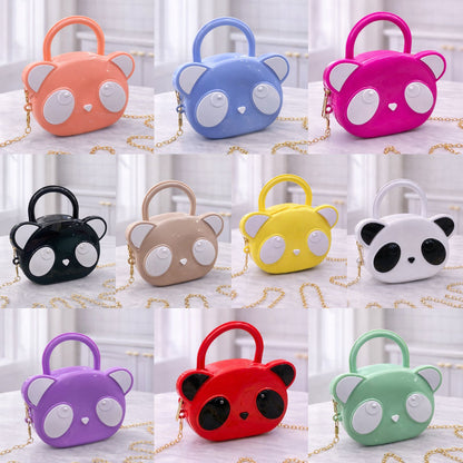 Kidz Panda Design Fiber Bag – Cute Cartoon bag for Kids