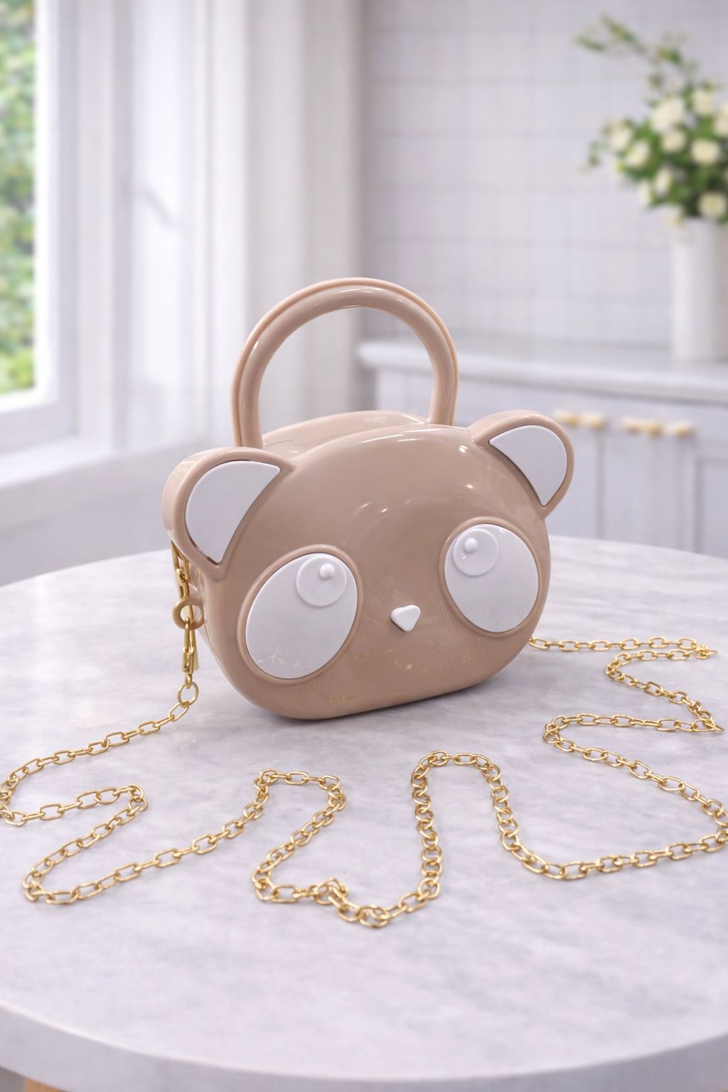 Kidz Panda Design Fiber Bag – Cute Cartoon bag for Kids