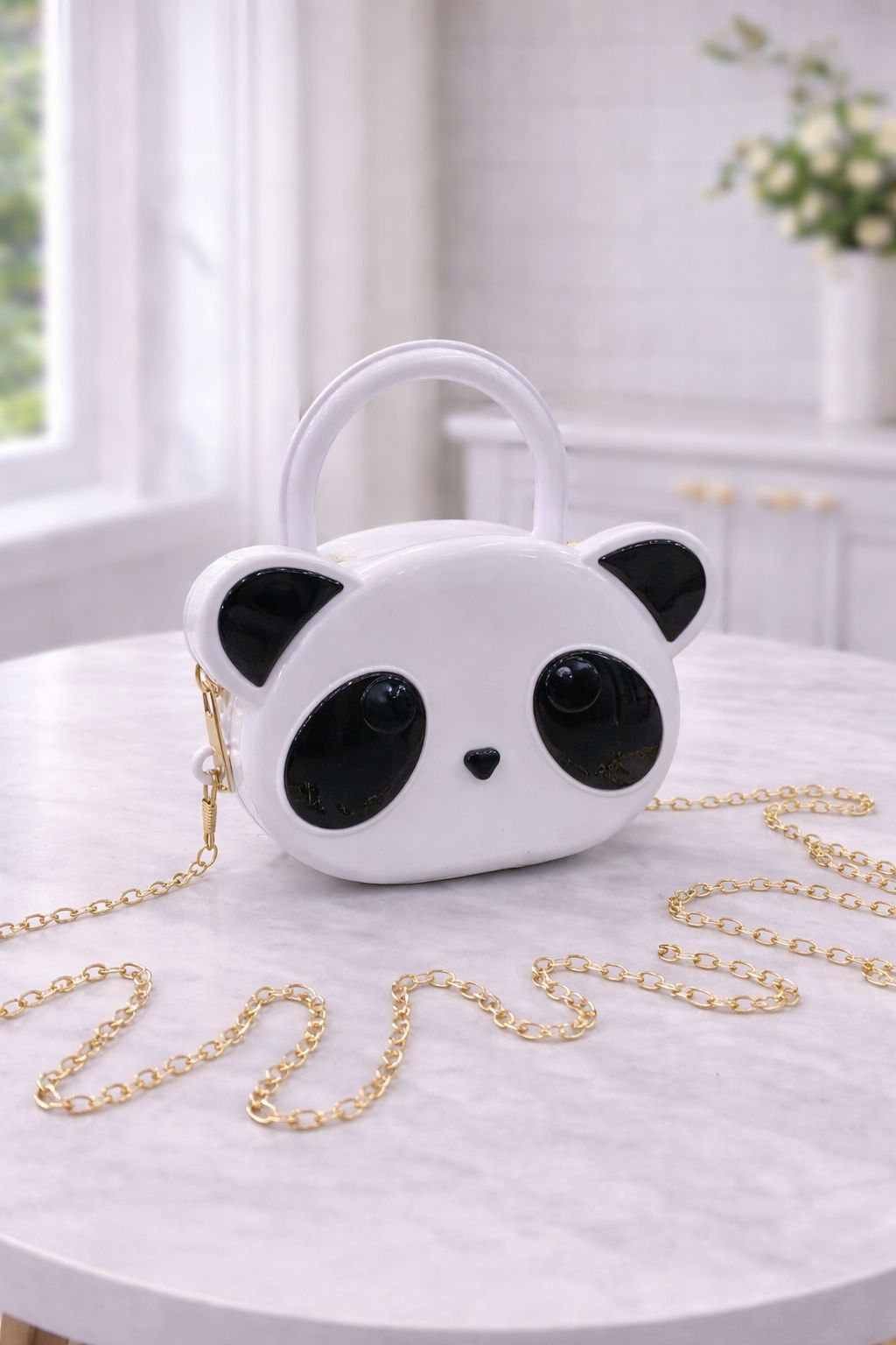 Kidz Panda Design Fiber Bag – Cute Cartoon bag for Kids
