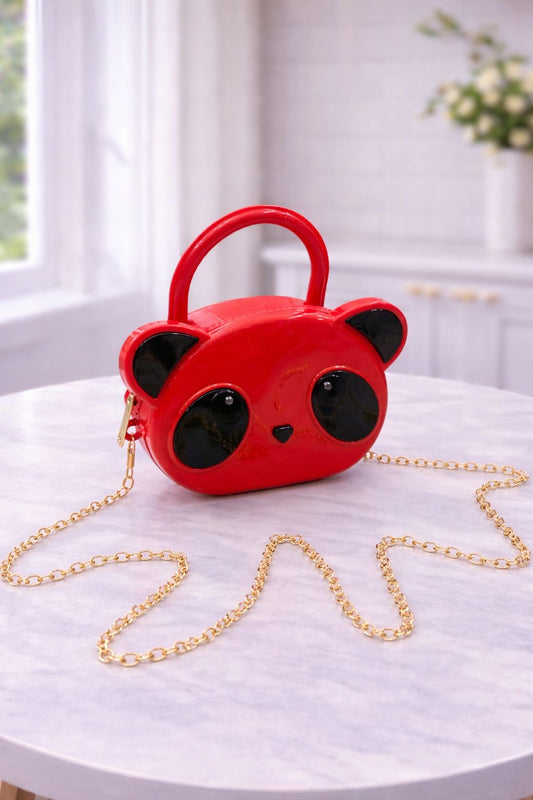 Kidz Panda Design Fiber Bag – Cute Cartoon bag for Kids