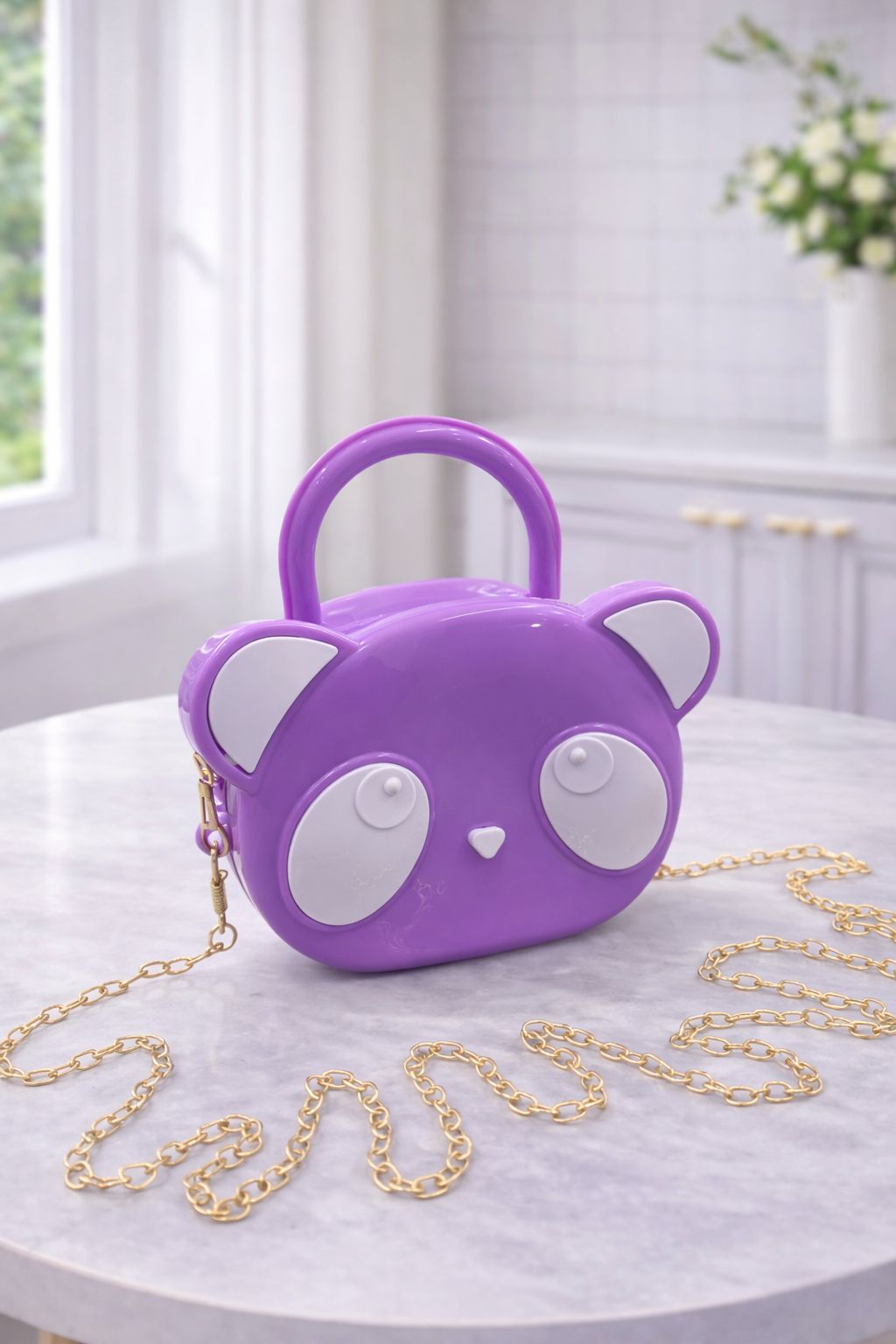 Kidz Panda Design Fiber Bag – Cute Cartoon bag for Kids