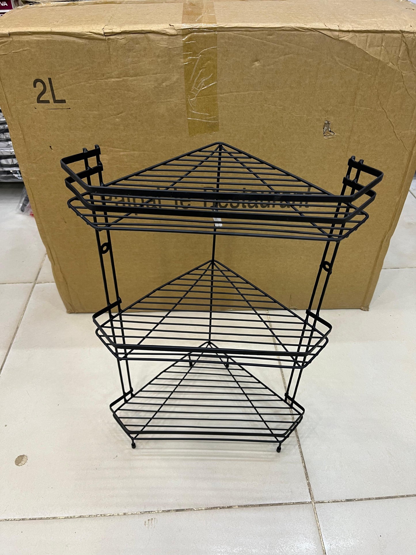 3-Tier Multipurpose Organizer – Space-Saving Storage Rack for Kitchen