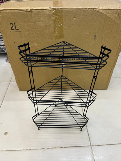 3-Tier Multipurpose Organizer – Space-Saving Storage Rack for Kitchen